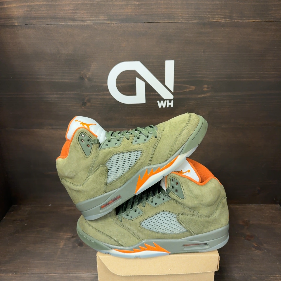 Jordan 5 Retro Olive (2024) Size 10.5 (Pre-Owned) - Image 1
