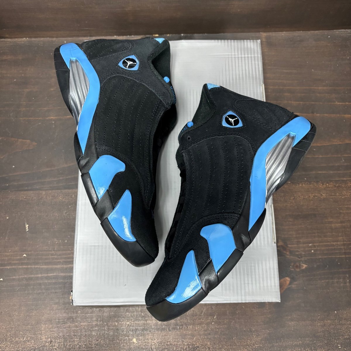 Jordan 14 Retro Black University Blue (2026) Size 9 (Pre-Owned) - back