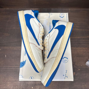 Jordan 1 Retro Low OG SP Fragment x Travis Scott Sail Military Blue Size 10.5 (Pre-Owned) - Image 2