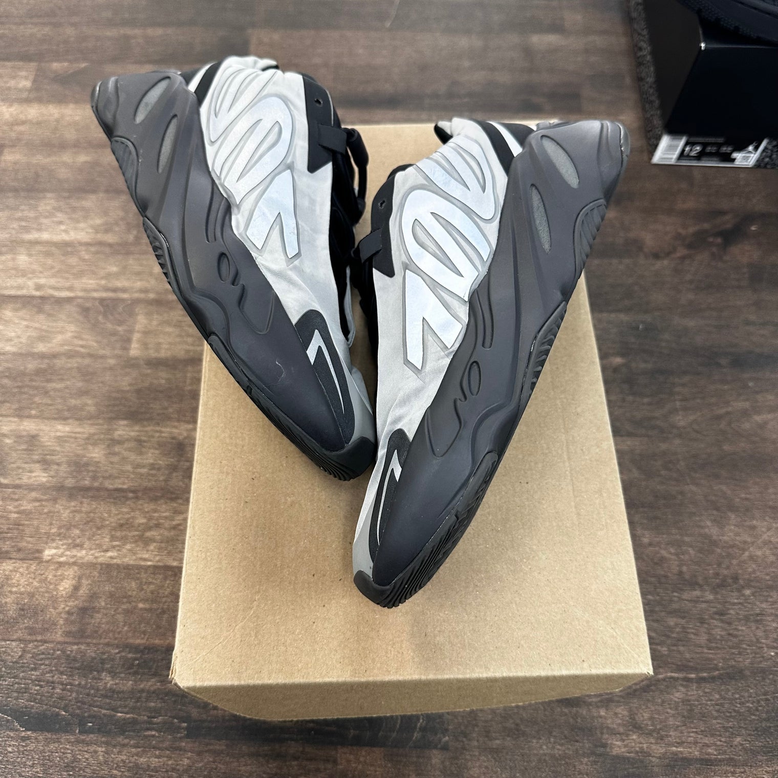 Silver Metallic MNVN Yeezy 700 (USED, No Box)