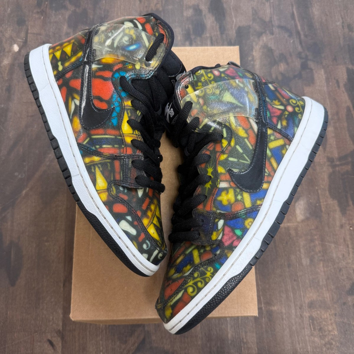 Nike SB Dunk High Concepts Stained Glass Size 9 (Pre-Owned) - Image 1