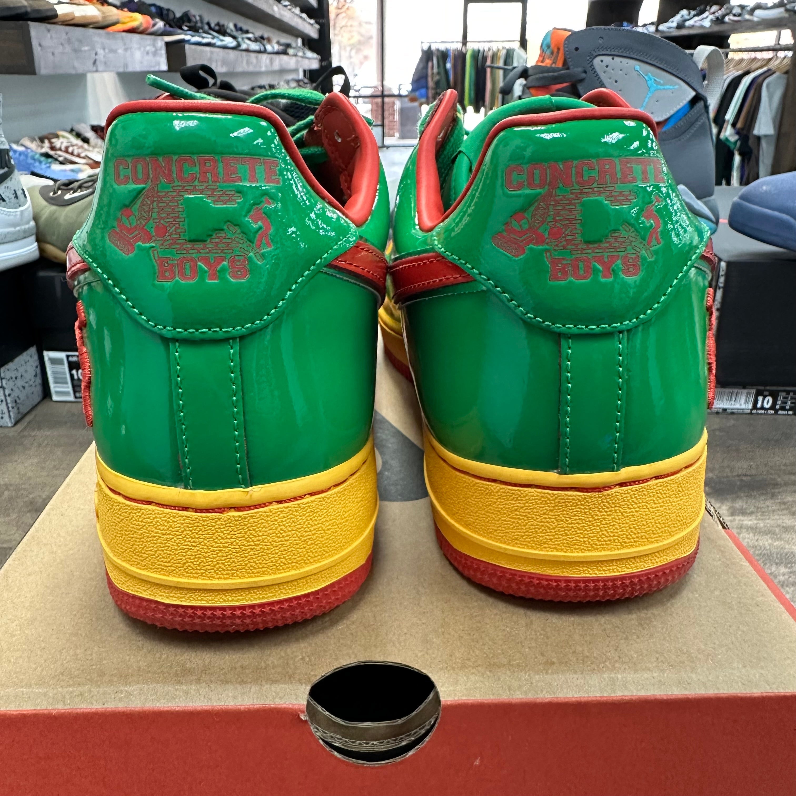 Nike Lil Yatchy Concrete Boys Lucky Green Nike Air Force 1 Low (USED) Size 14 (Pre-Owned) - Image 4
