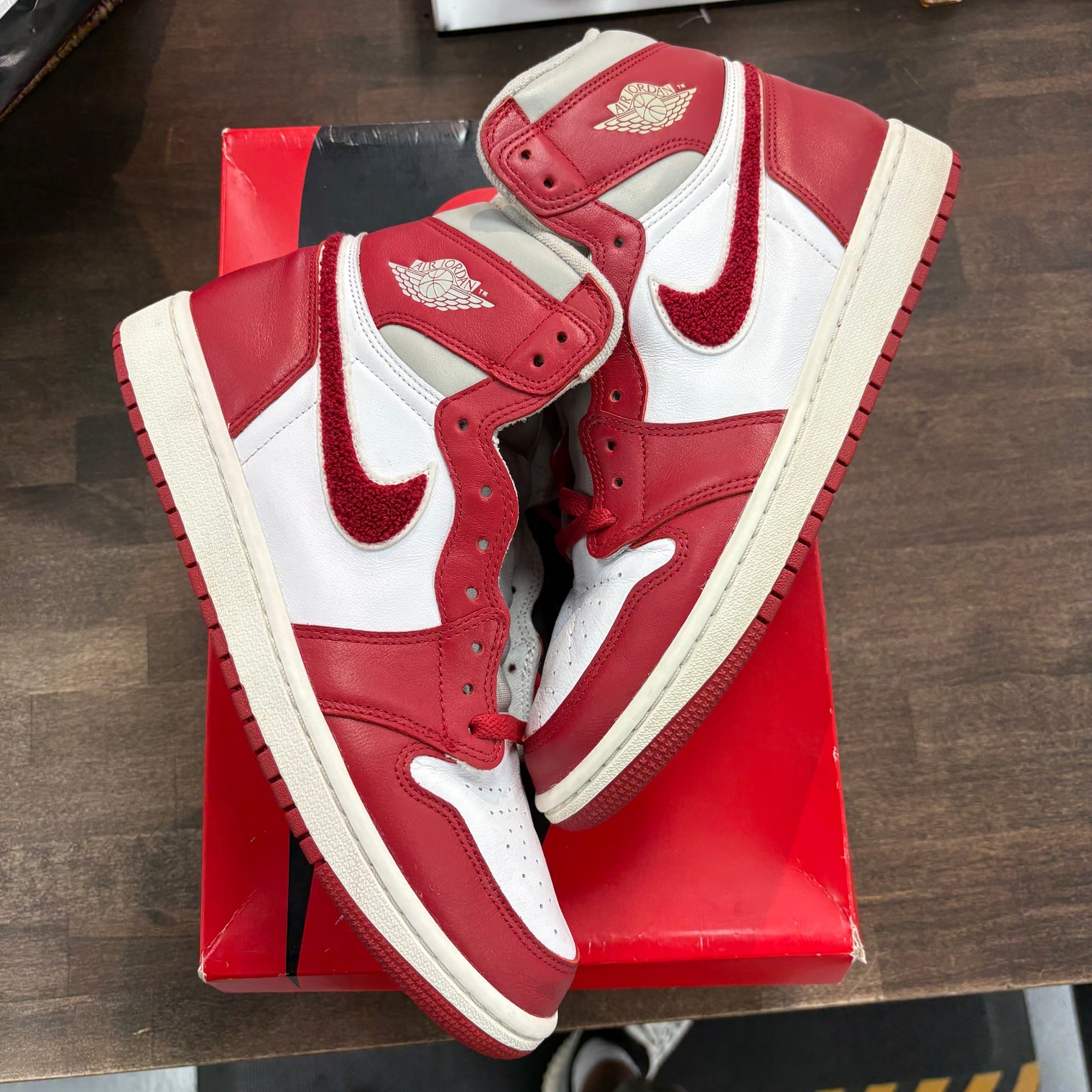 Varsity Red Jordan 1 High (W) (USED)