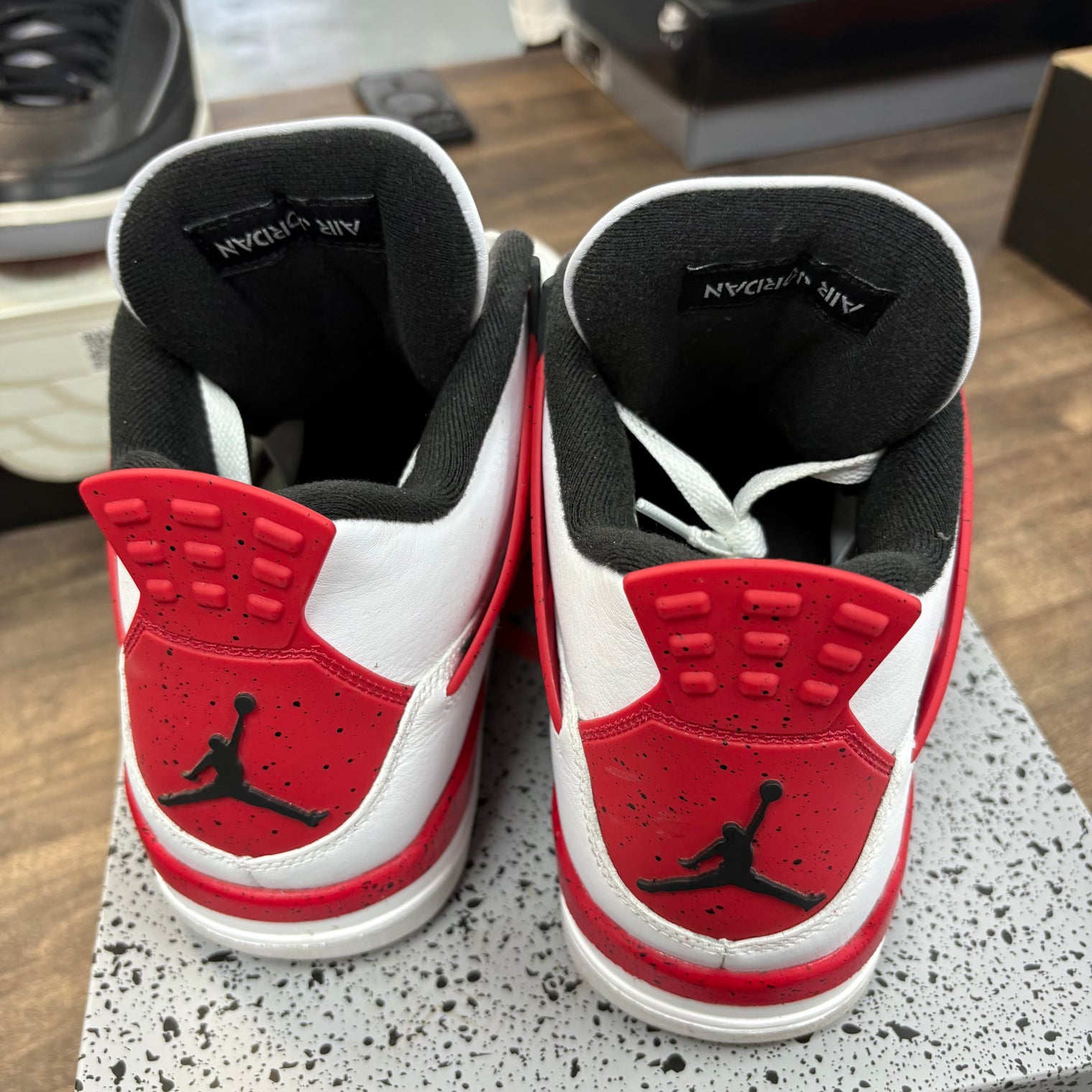 Red Cement Jordan 4 Retro (USED, Replacement Box)