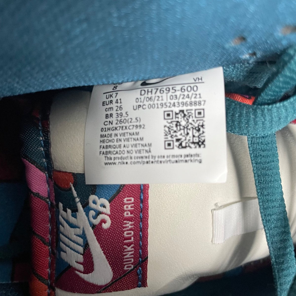 Nike SB Dunk Low Pro Parra Abstract Art (2021) - Image 7
