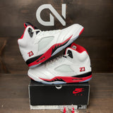 Jordan 5 Retro Fire Red Black Tongue (2025) - Image 1