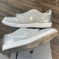 Metallic Silver Jordan 1 Low OG (USED)