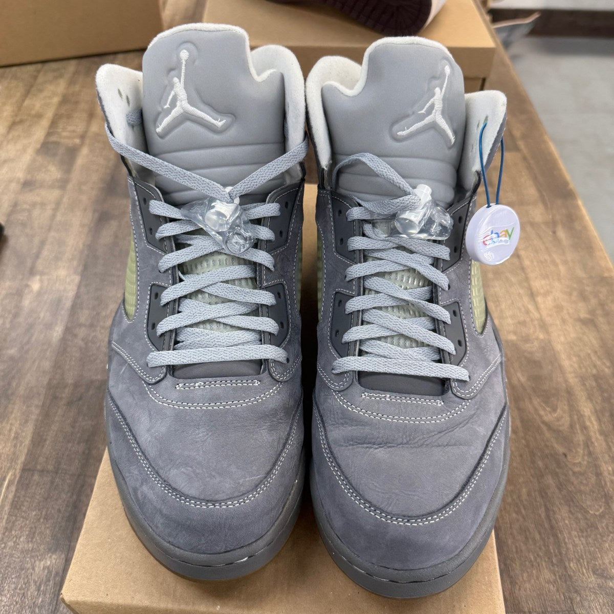 Jordan 5 Retro Wolf Grey (2011) Size 13 (Pre-Owned) - Image 2