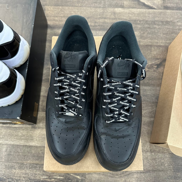 Nike Air Force 1 Low Supreme Black (US 12) (USED, No Box)