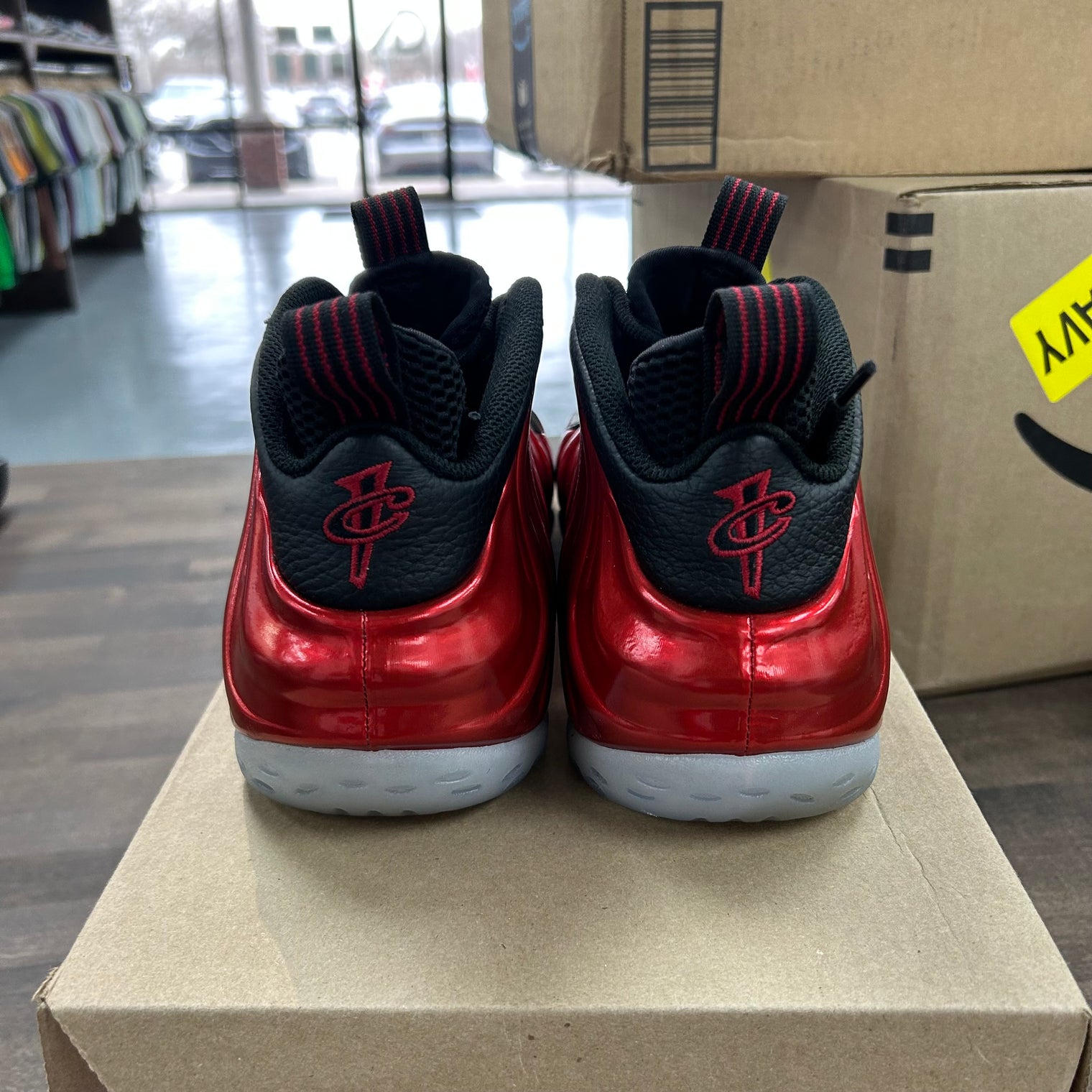 Nike Air Foamposite One Metallic Red (2023) (US 9.5) (USED, No Box)