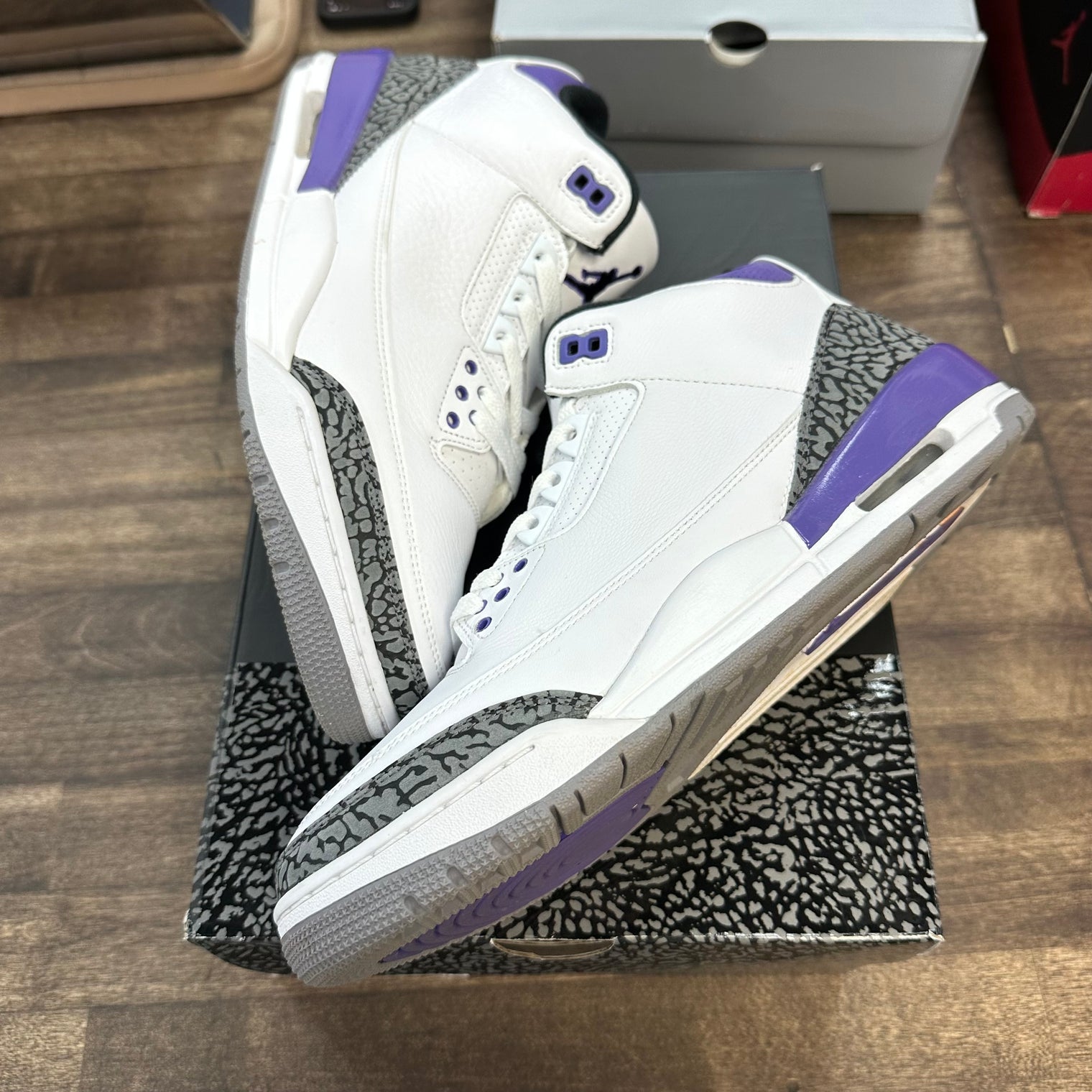 Dark Iris Jordan 3 Retro (USED)