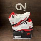 Jordan 5 Retro Fire Red Black Tongue (2025) - Image 1