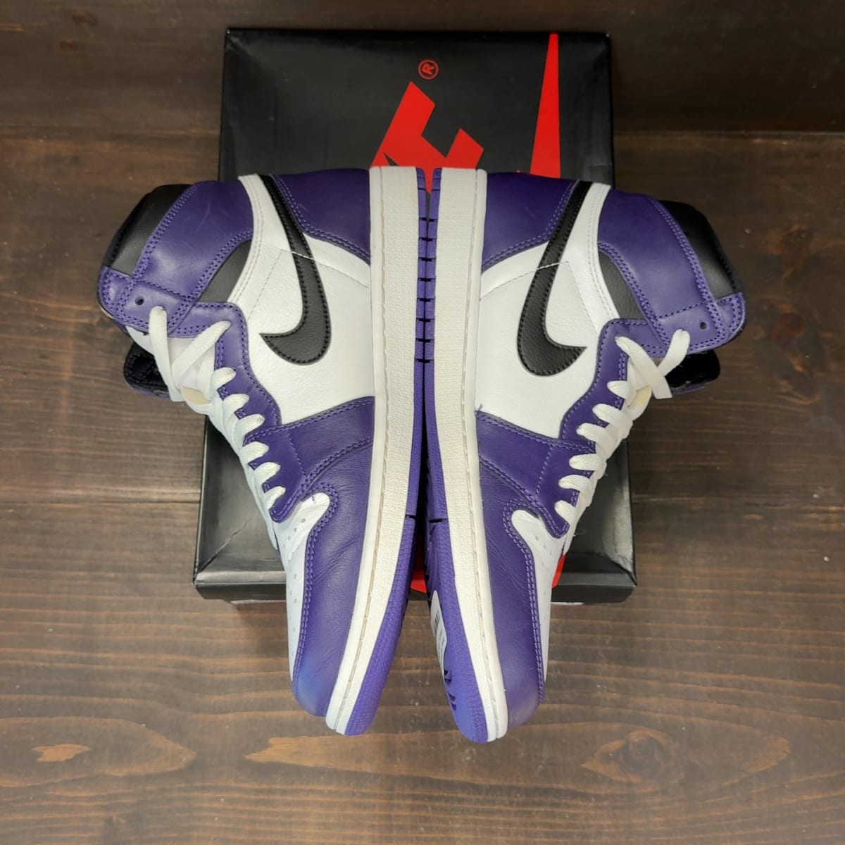 Jordan 1 Retro High Court Purple White Size 11.5 (Pre-Owned) - aux