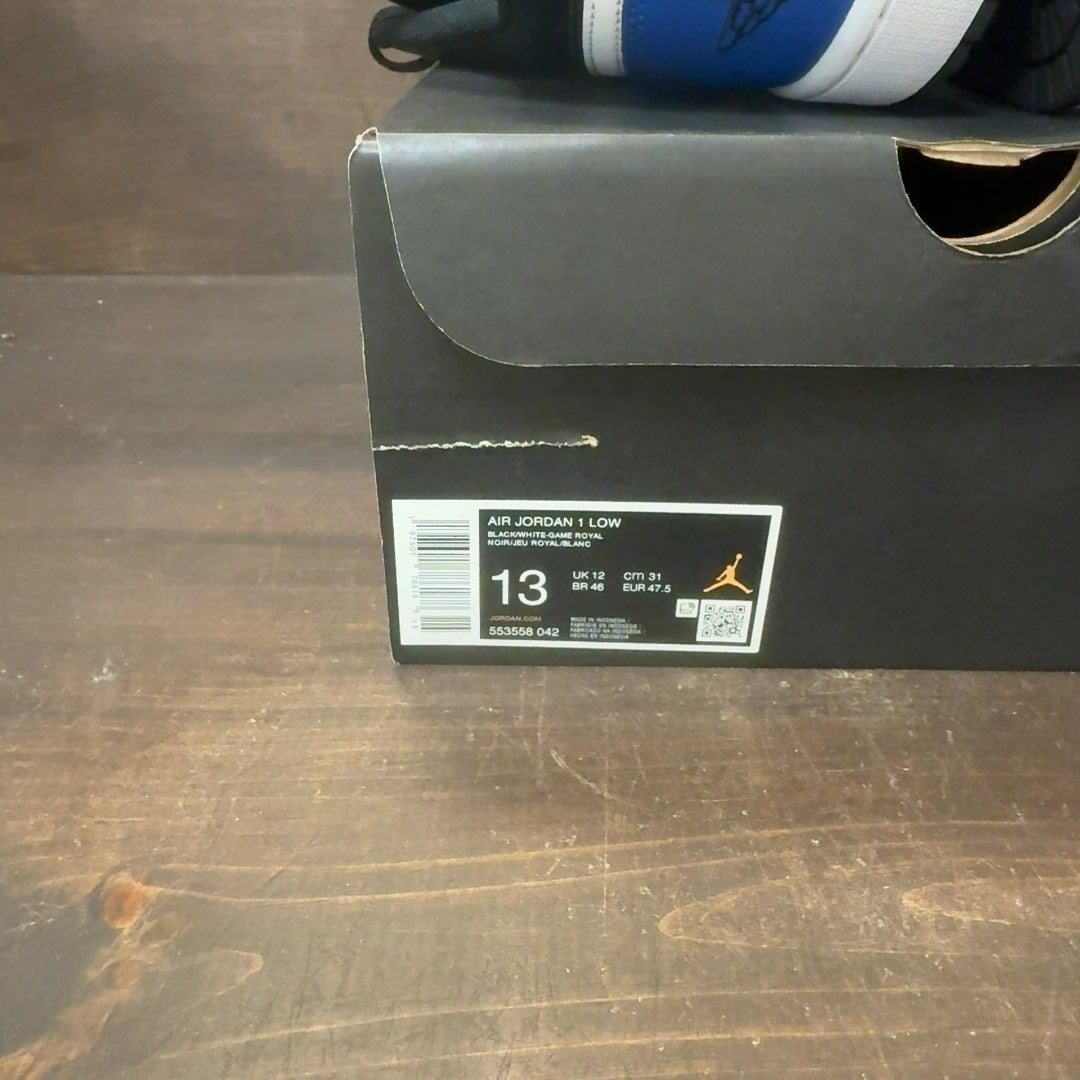 Jordan 1 Low Black Royal Toe - Image 8