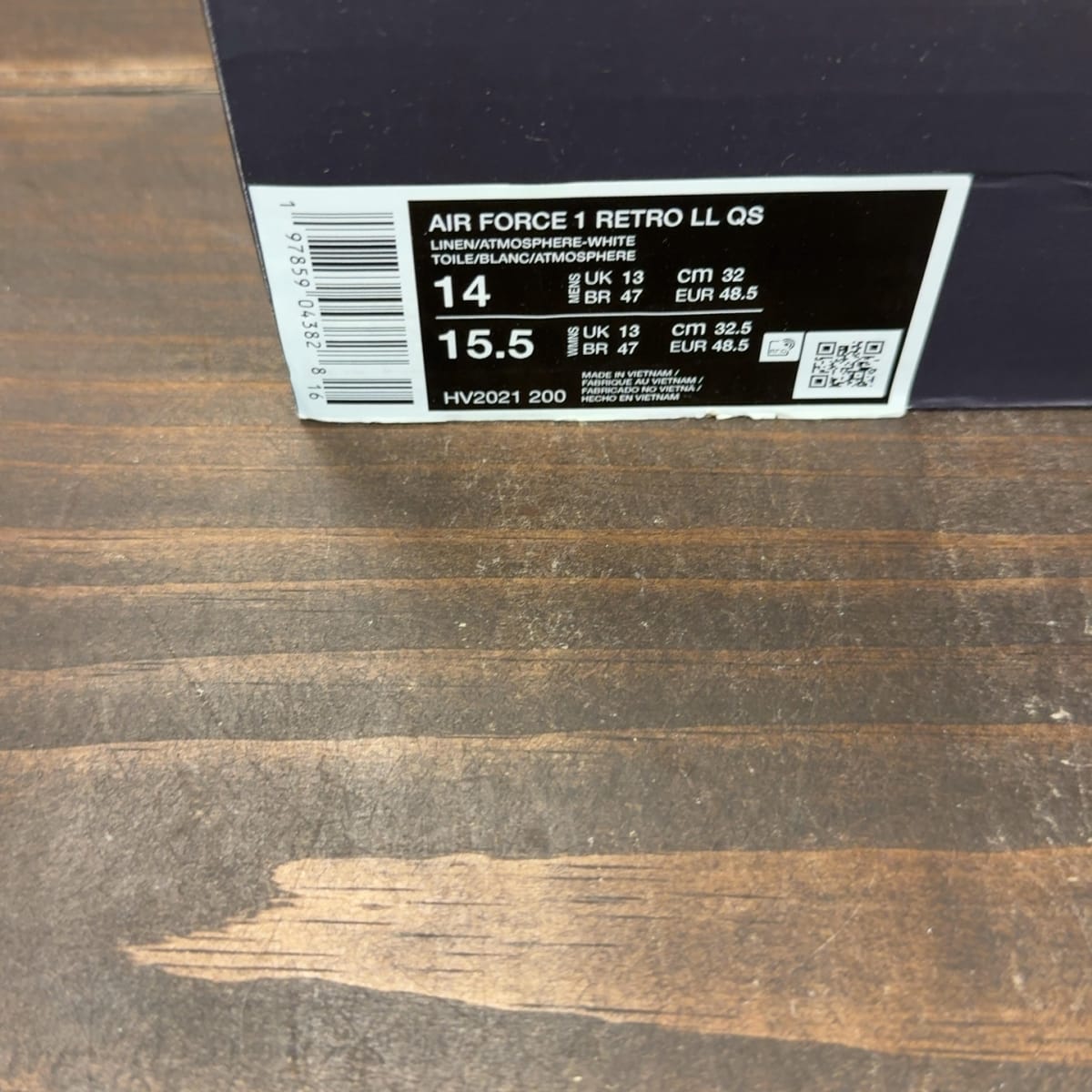 Nike Air Force 1 Low Linen Canvas Size 14 (Pre-Owned) - aux