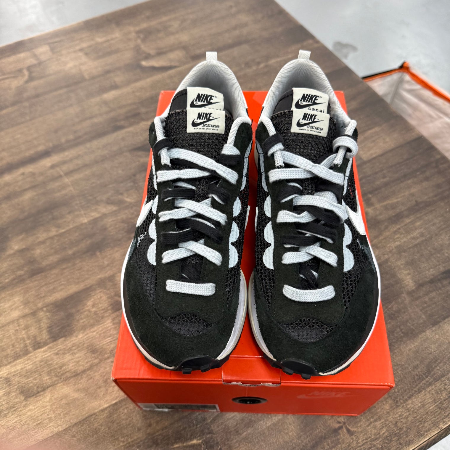 Nike Vaporwaffle sacai Black White (US 10.5) (USED)
