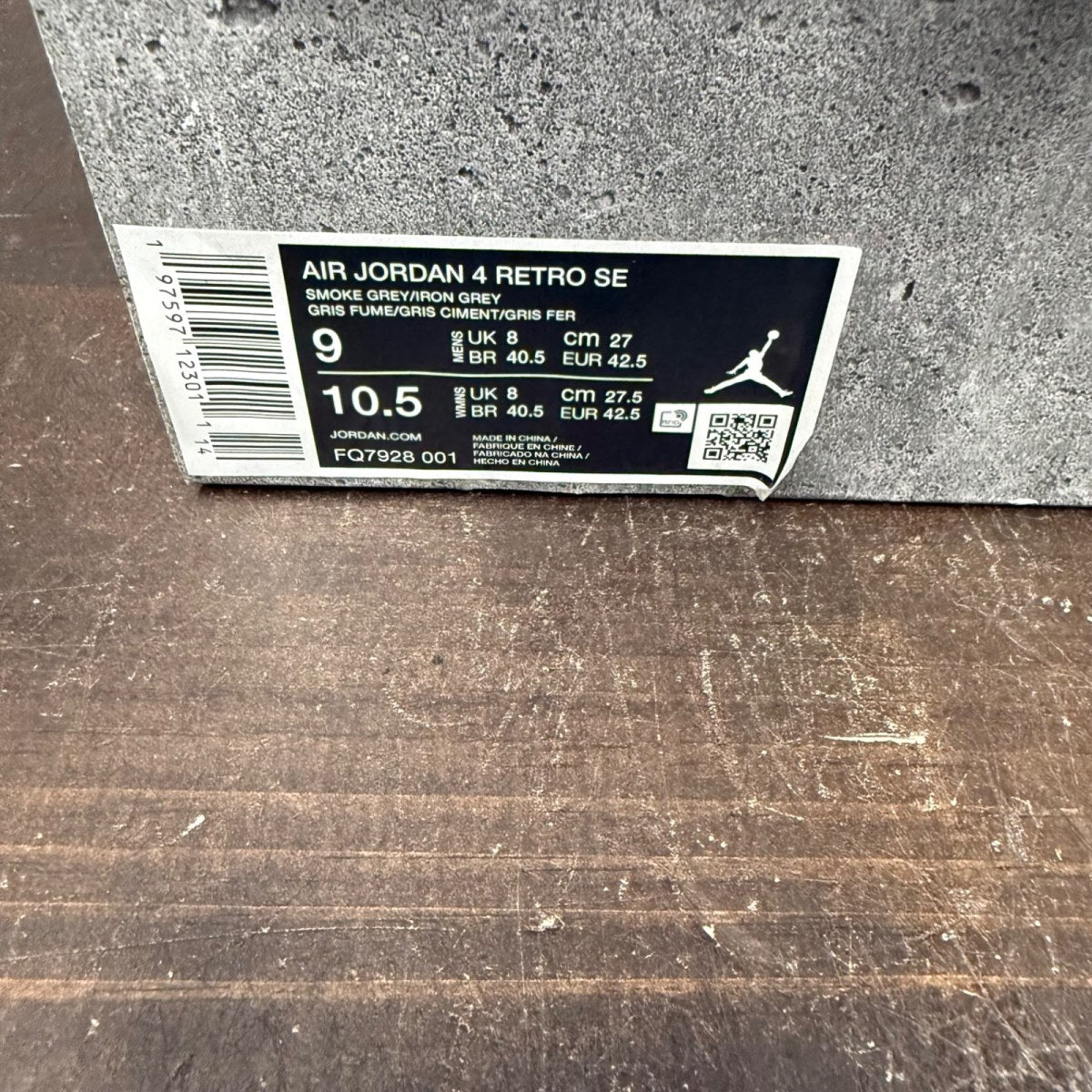 Jordan 4 Retro SE Paris Olympics Wet Cement - Image 7
