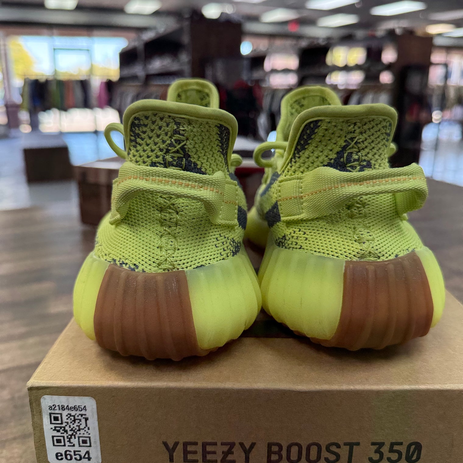 Semi Frozen Yellow Yeezy 350 V2 (USED)