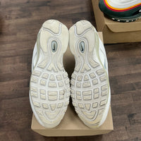 Triple White Wolf Grey Nike Air Max 97 (USED, No Box)