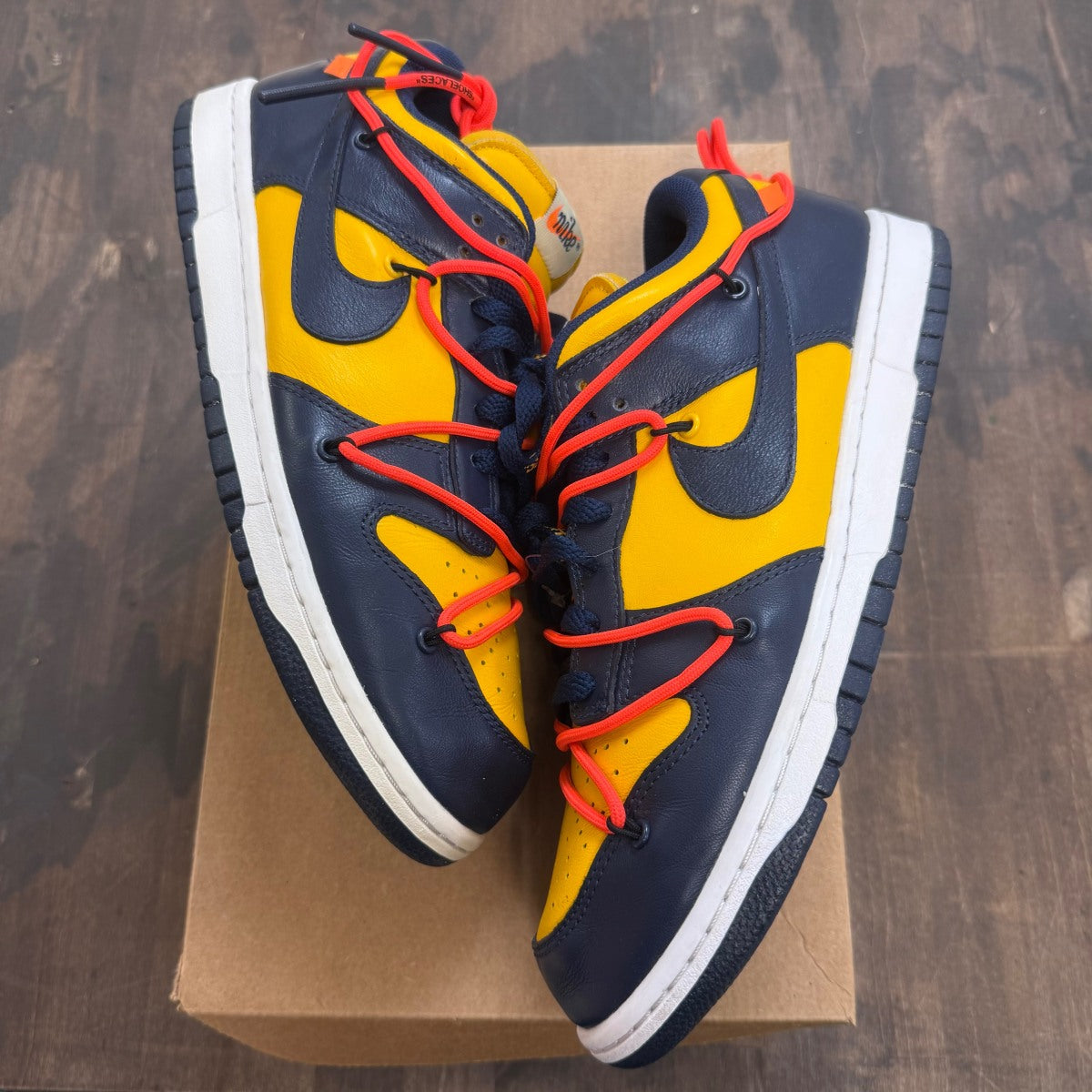 Nike Dunk Low Off-White University Gold Size 10.5 (Pre-Owned) - Image 1