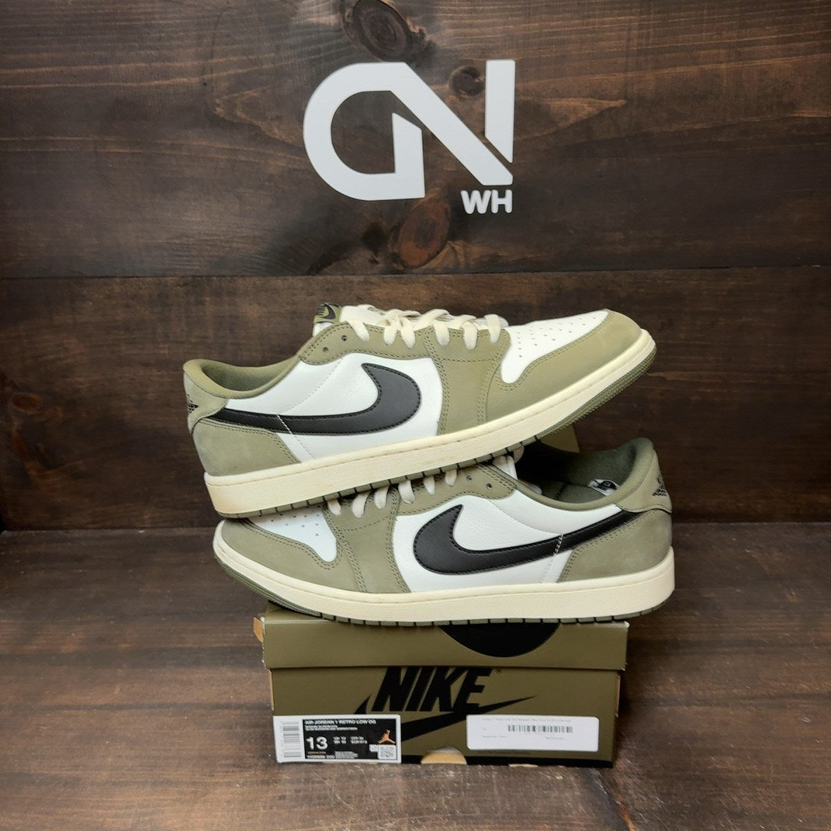 Jordan 1 Retro Low OG Medium Olive - Image 1