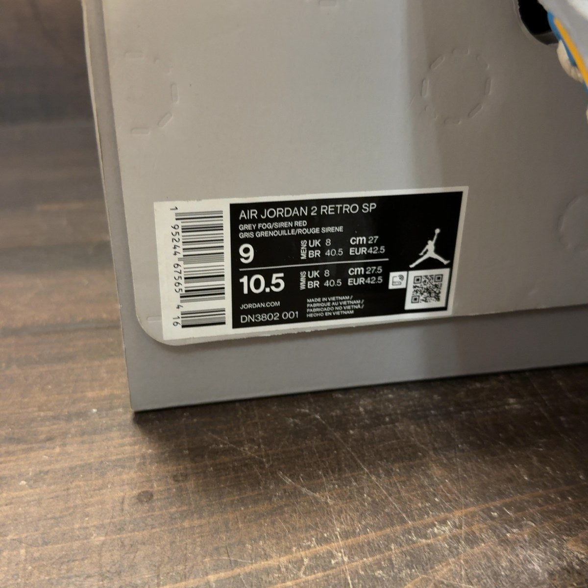 Jordan 2 Retro SP Union Grey Fog - Image 10