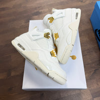 Metallic Gold Jordan 4 (W) (USED)