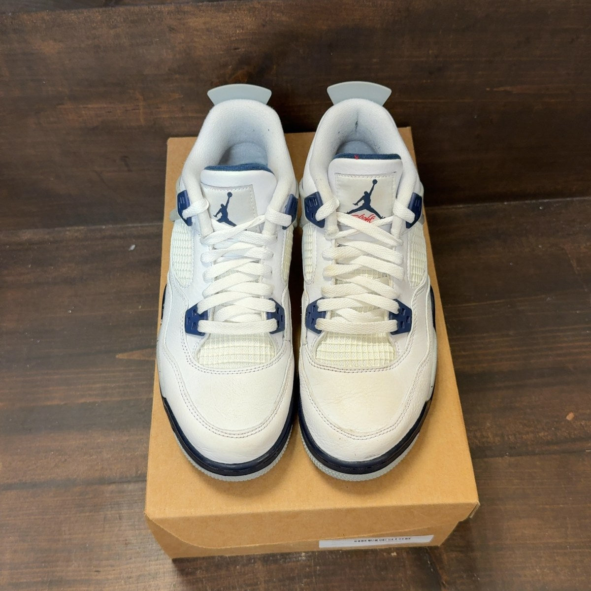 Jordan 4 Retro Midnight Navy (GS) Size 7Y (Pre-Owned) - Image 3