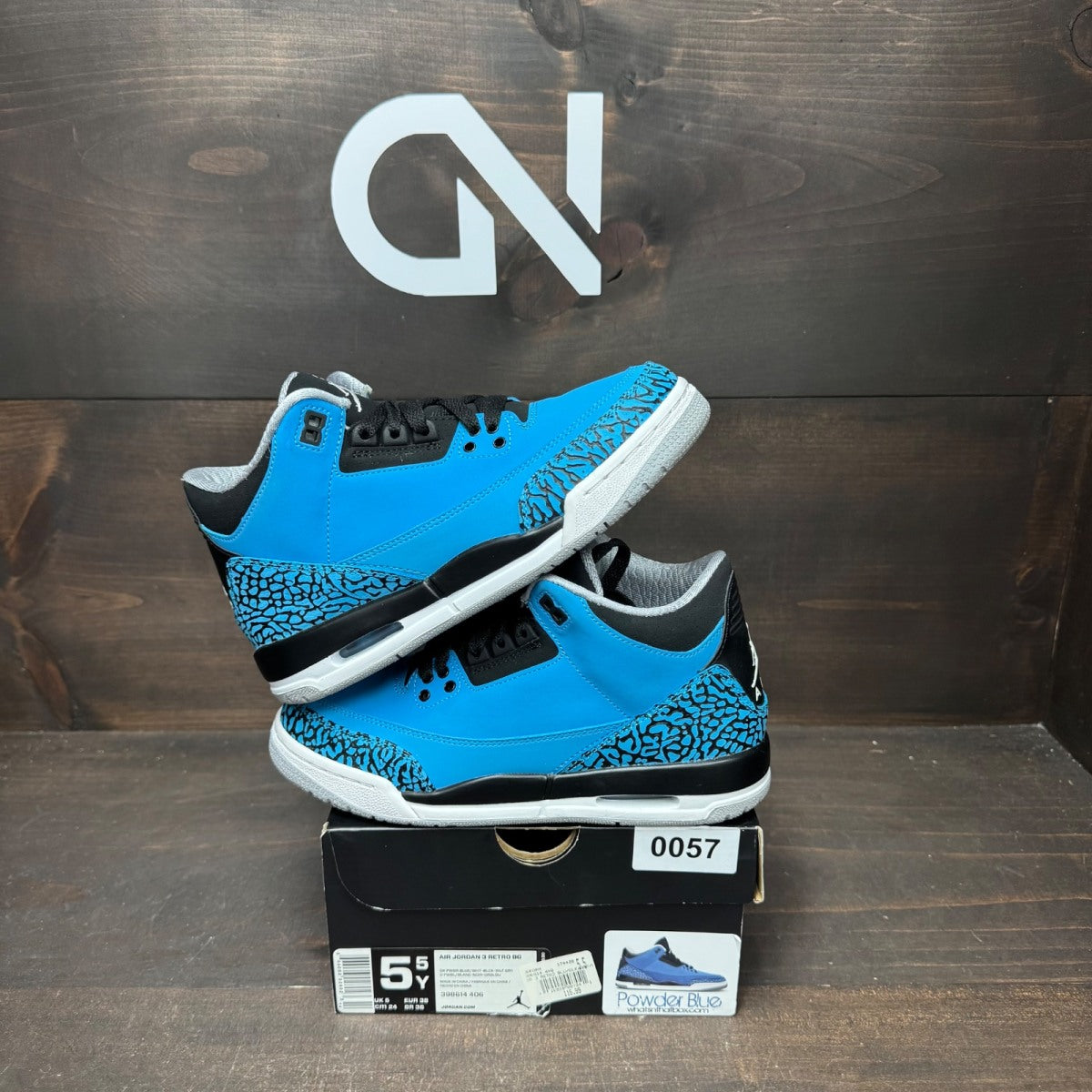 Jordan 3 Retro Powder Blue (GS) - Image 1
