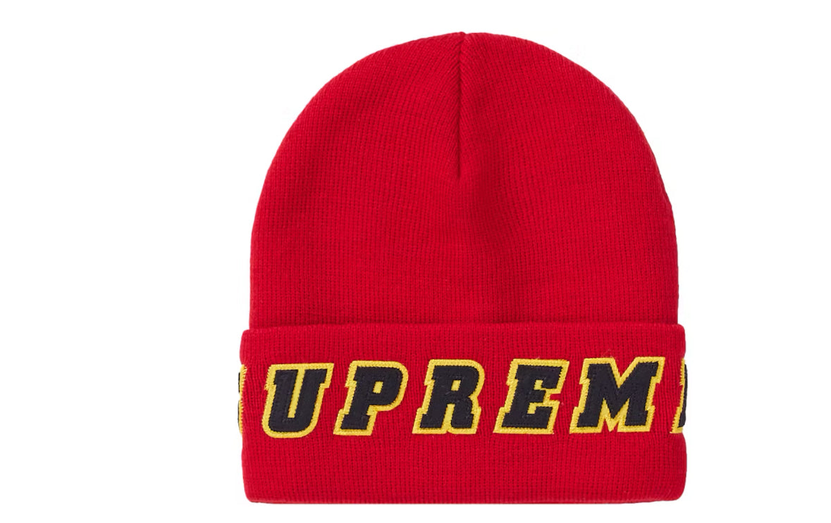Supreme Felt Logo Beanie Red