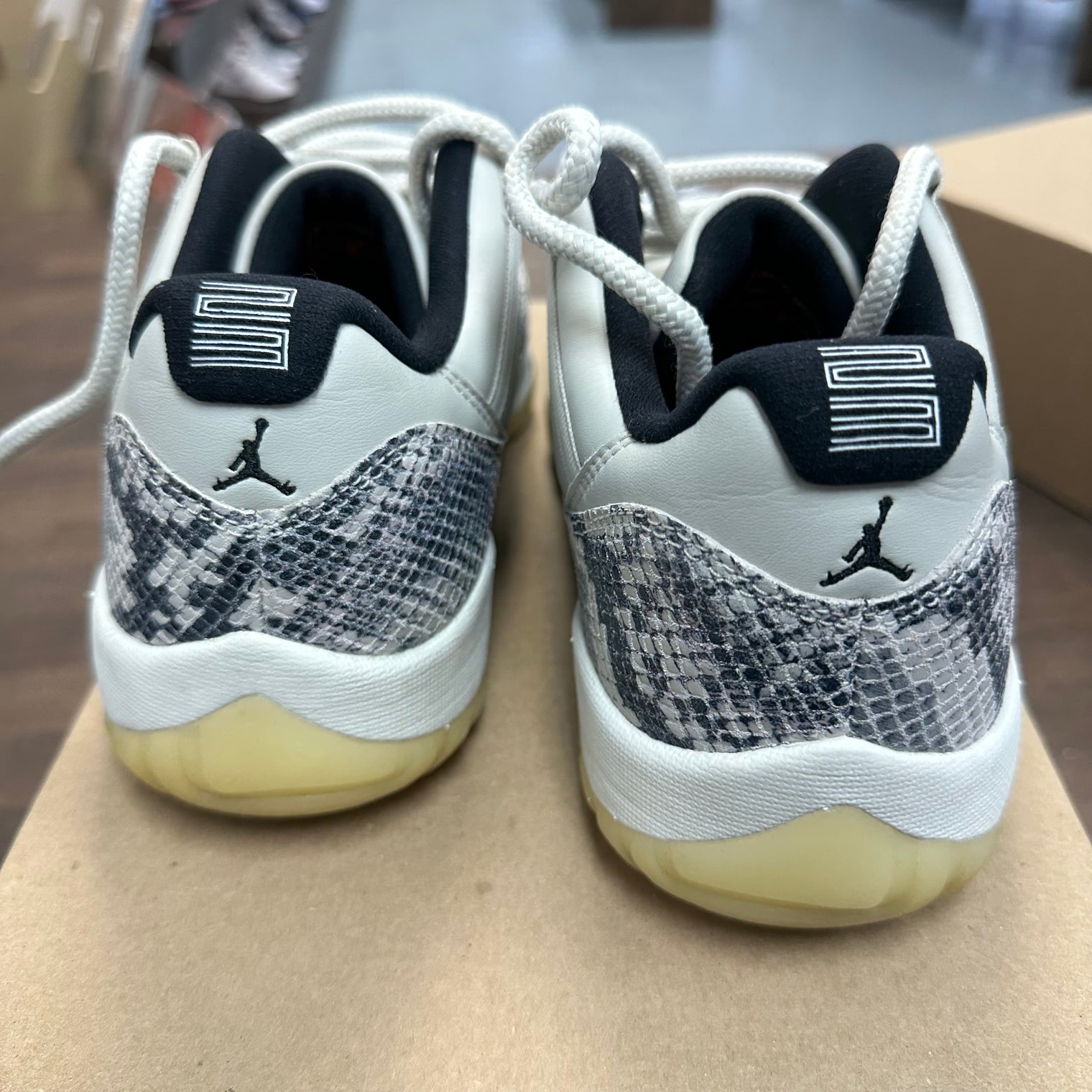 Snake Light Bone Jordan 11 Low (USED, No Box)