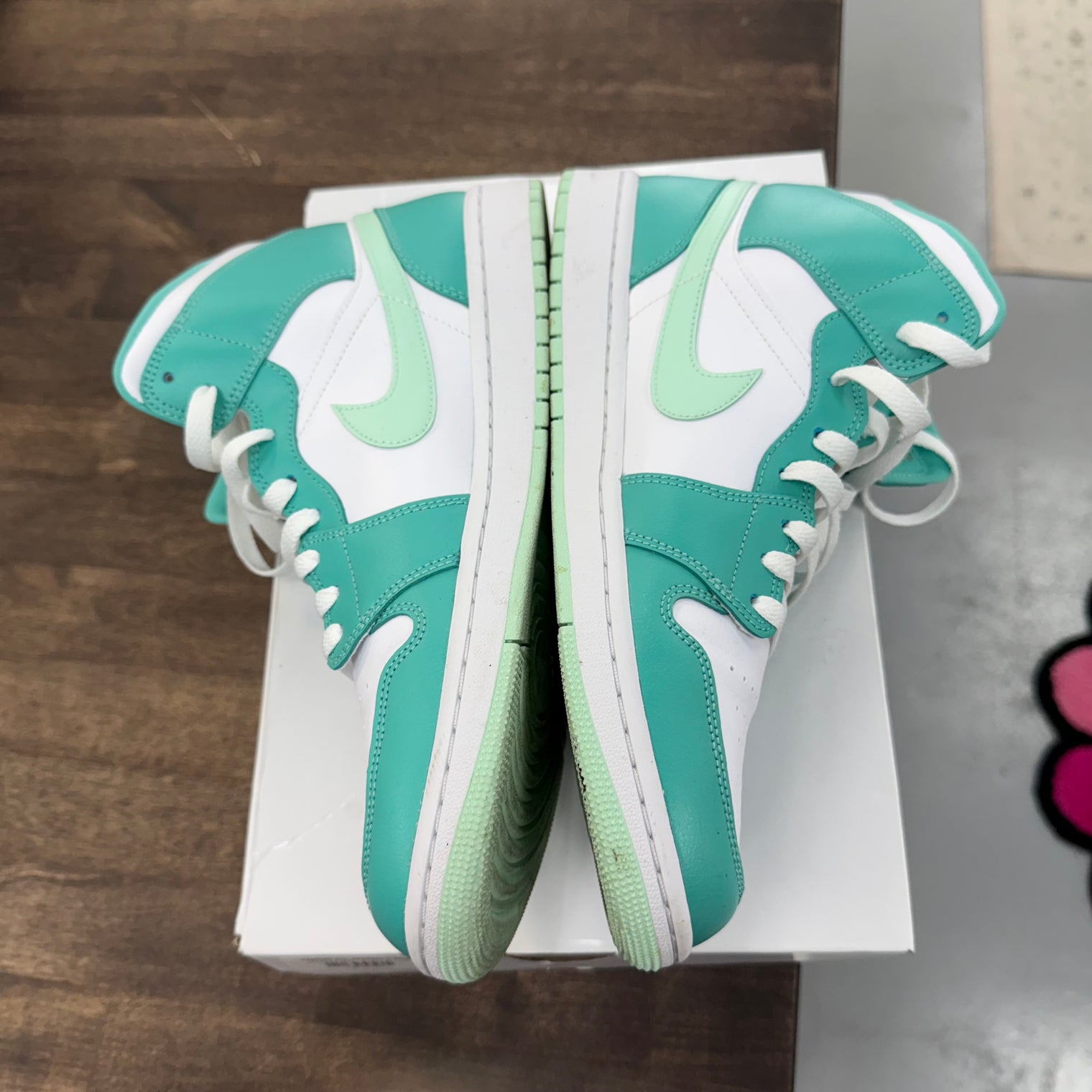 Washed Teal Jordan 1 Mid (W) (USED)