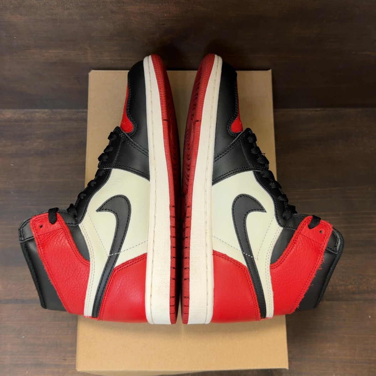 Jordan 1 Retro High Bred Toe Size 8 (Pre-Owned) - Image 5