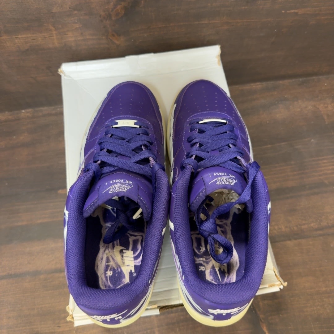 Nike Air Force 1 Low '07 QS Purple Skeleton Halloween (2021) - Image 5