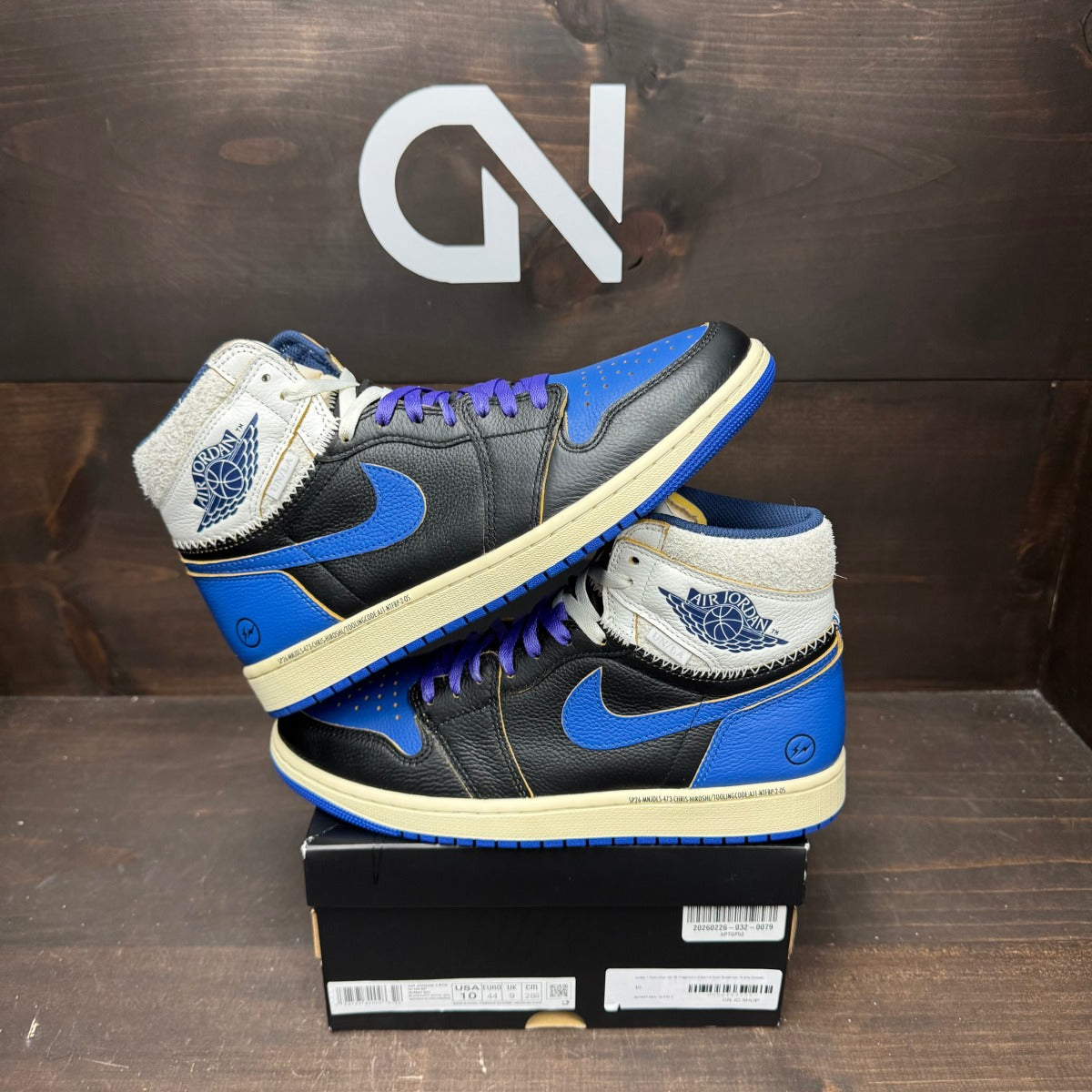 Jordan 1 Retro High OG SP Fragment x Union LA Sport Royal - Image 1