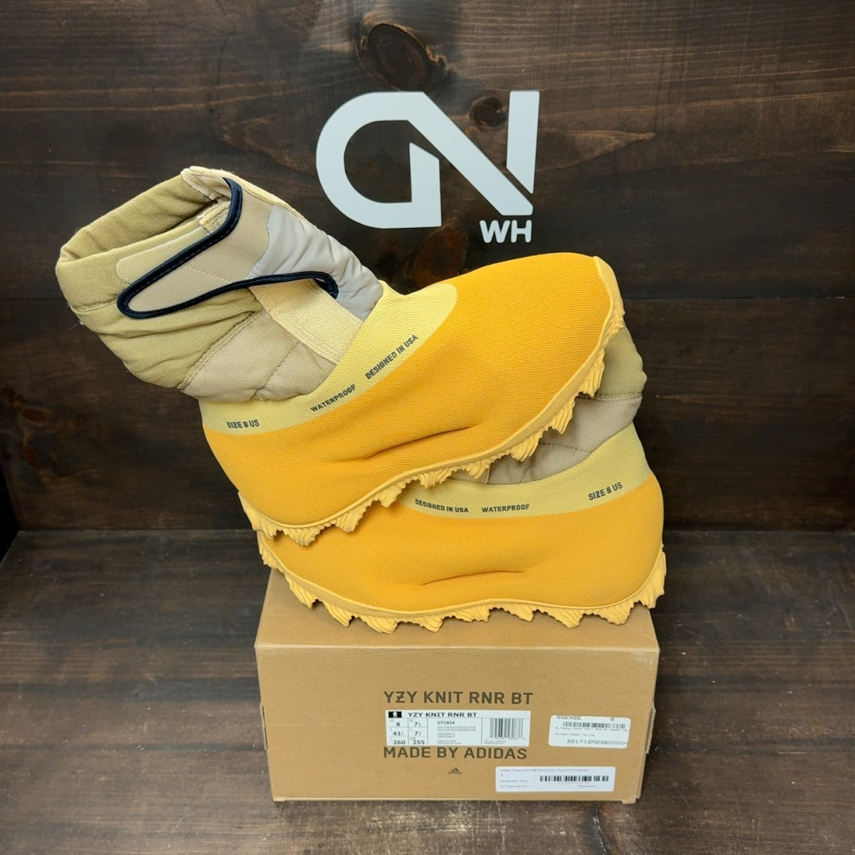 adidas Yeezy Knit RNR Boot Sulfur - Image 1