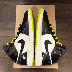 Jordan 1 Mid Black Cyber Mystic Green (GS) Size 6.5Y (Pre-Owned) - Image 5