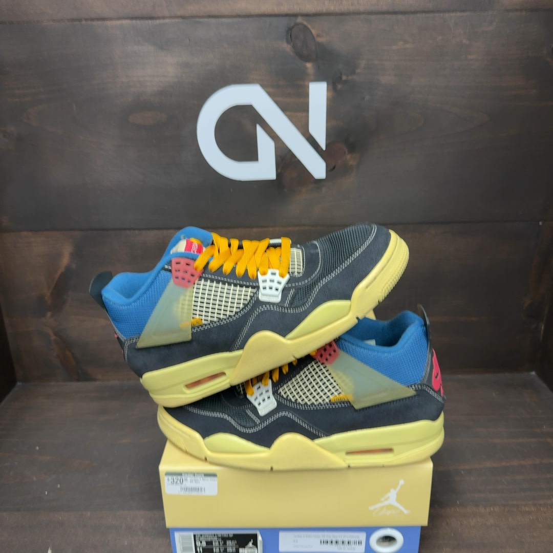 Jordan 4 Retro Union Off Noir - Image 1
