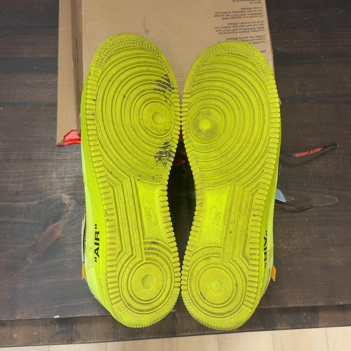 Nike Air Force 1 Low Off-White Volt Size 11 (Pre-Owned) - aux