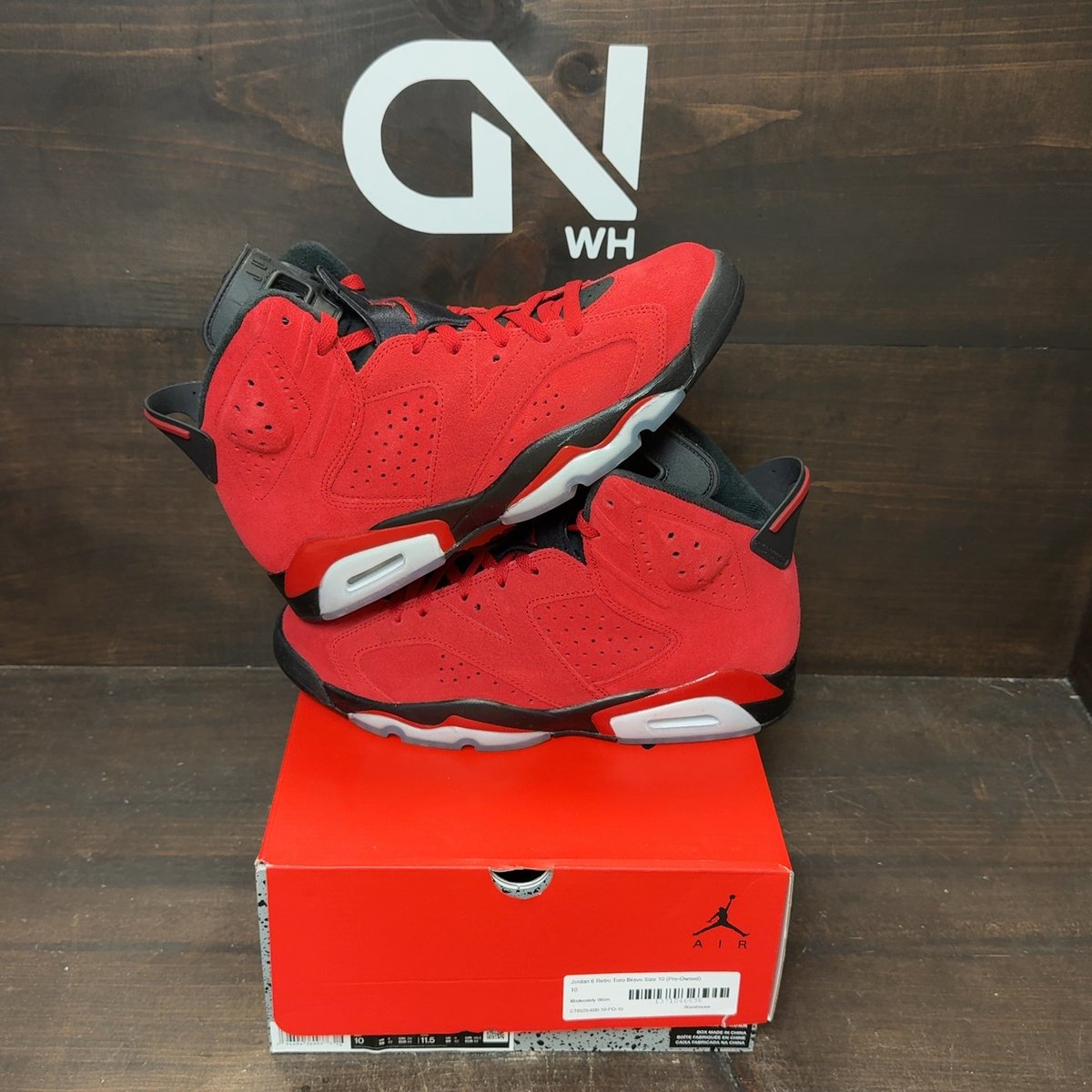 Jordan 6 Retro Toro Bravo Size 10 (Pre-Owned) - front