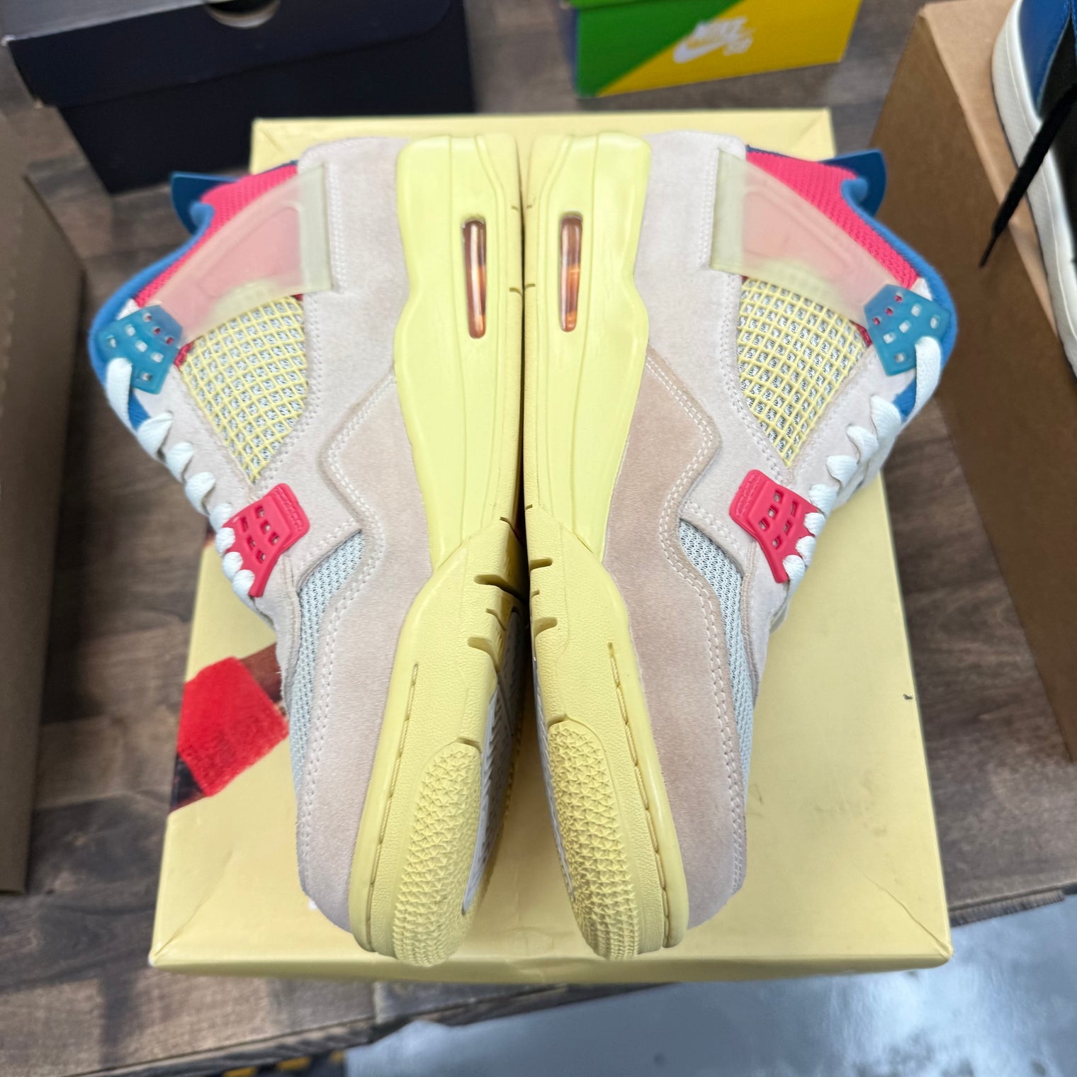 Guava Union Jordan 4 Retro (USED, No Box)