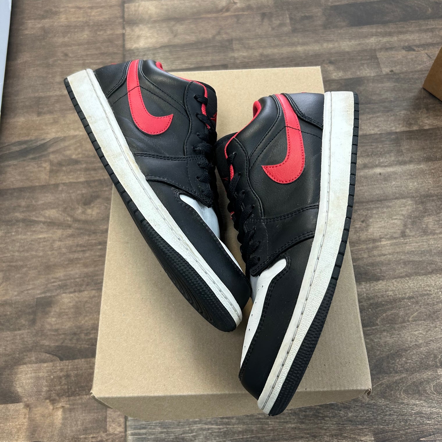 Bred Twist Jordan 1 Low (USED, No Box)