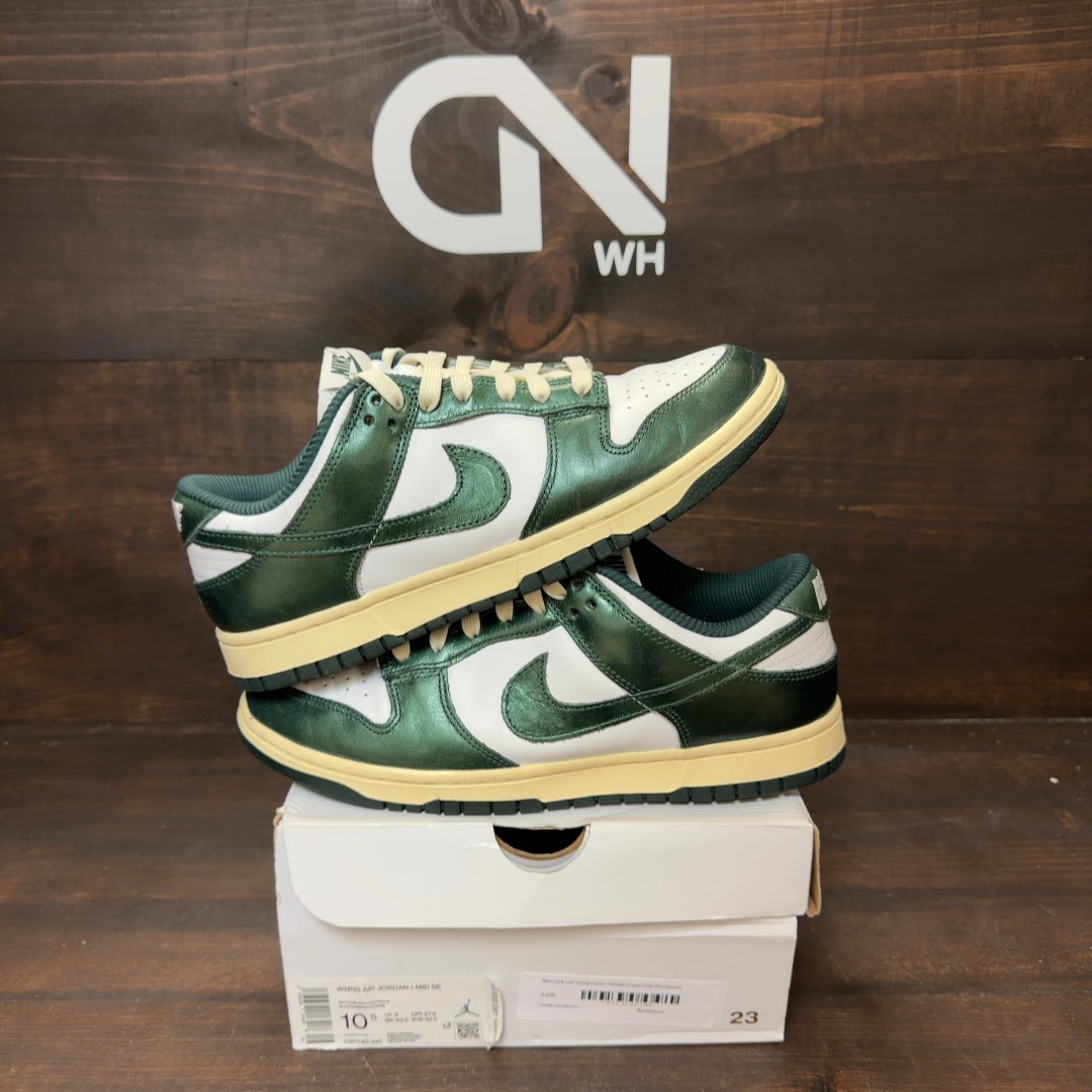 Nike Dunk Low Vintage Green (Women's) Size 9.5W (Pre-Owned) - Image 1