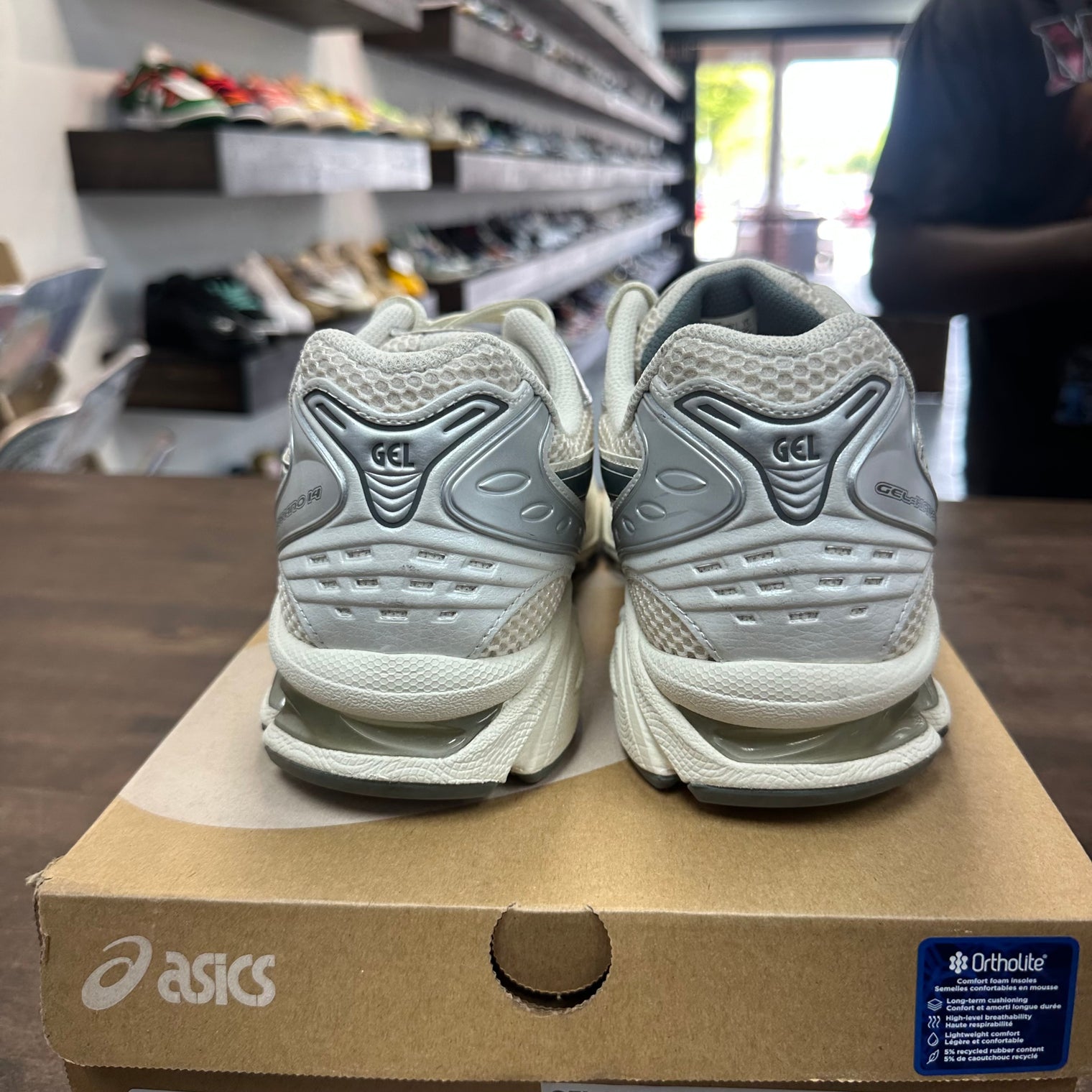ASICS Birch Dark Pewter Gel-Kayano 14 (USED)