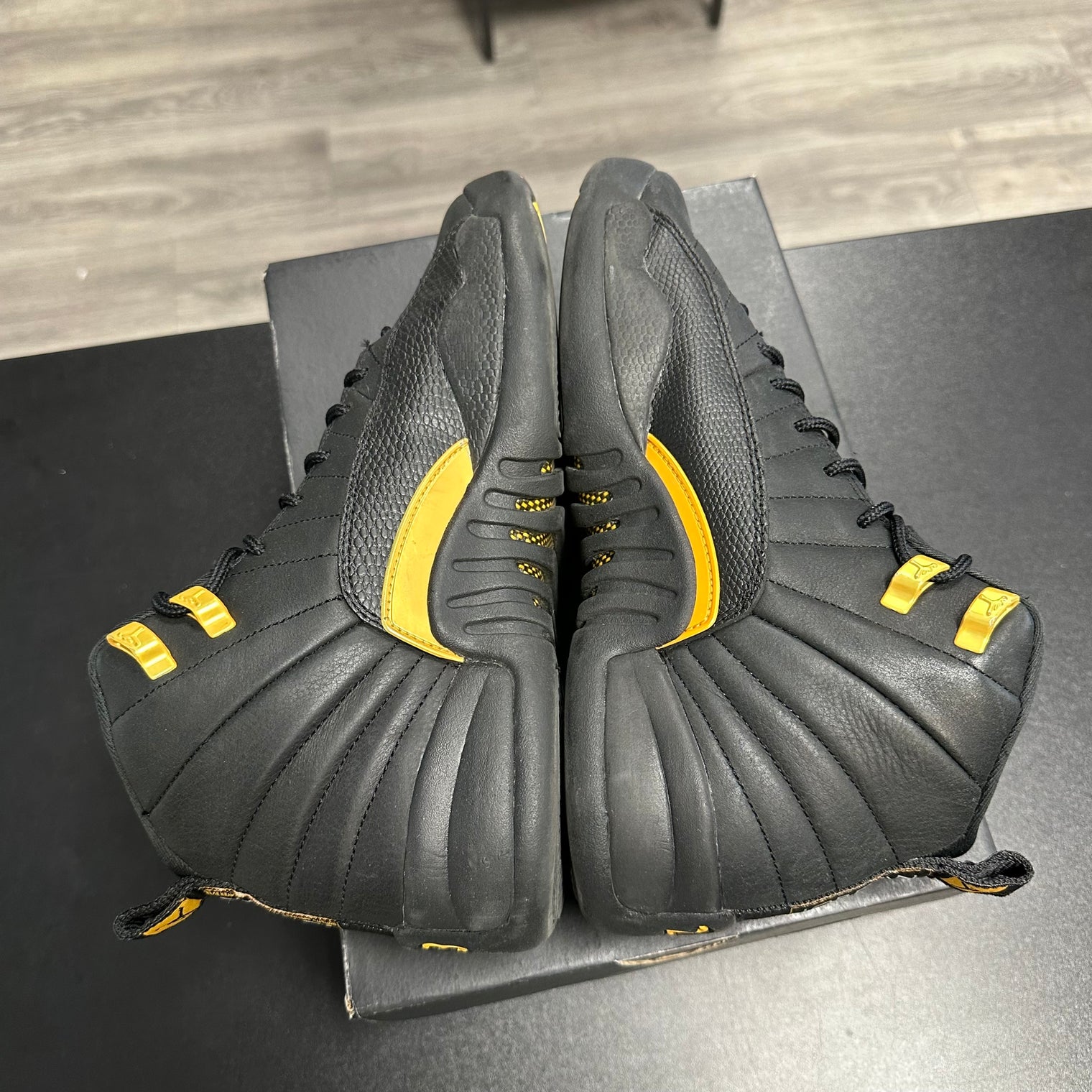 (GS) Black Taxi Jordan 12 Retro (USED)
