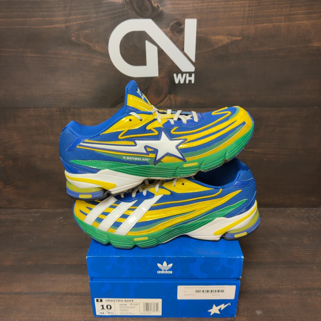adidas Orketro Bape Yellow Blue Green - Image 1