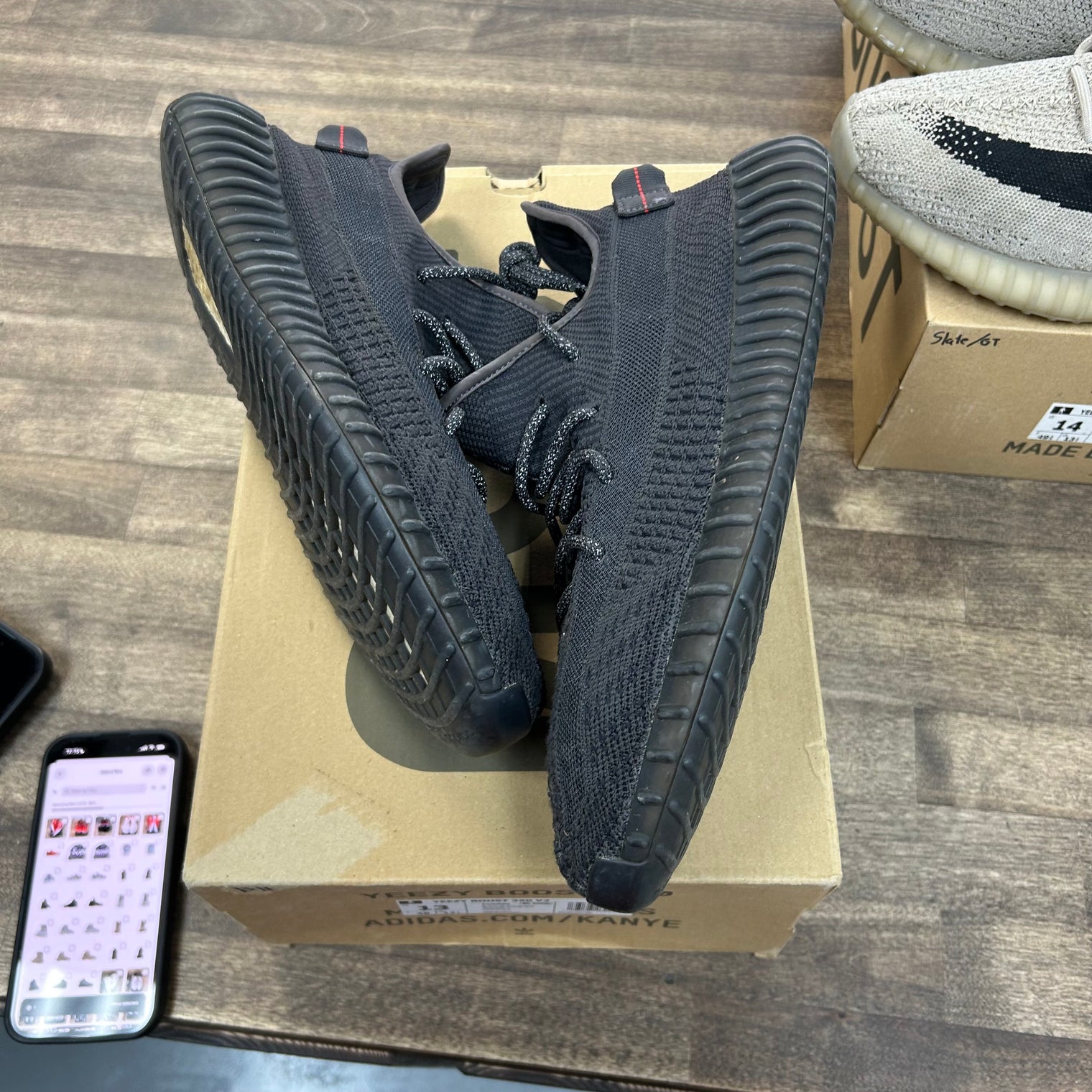 adidas Yeezy Boost 350 V2 Black (Non-Reflective) (US 13) (USED)