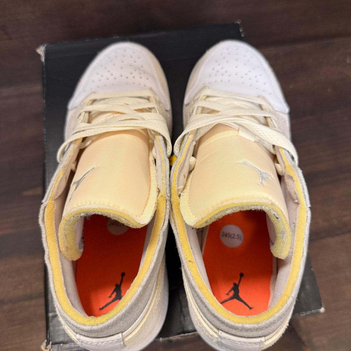 Jordan 1 Low Inside Out Cream White Light Grey (GS) - Image 4