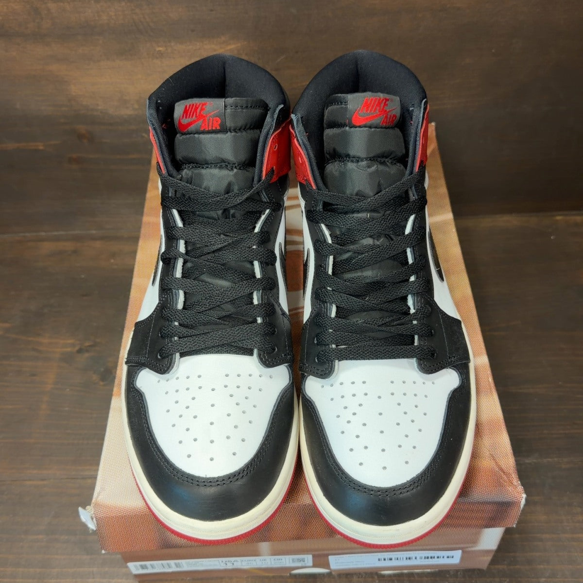 Jordan 1 Retro High OG Black Toe Reimagined - Image 3