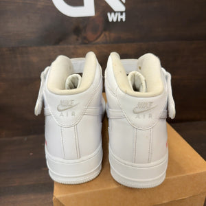 Nike Air Force 1 Mid Supreme White Size 10 (Pre-Owned) - Image 4
